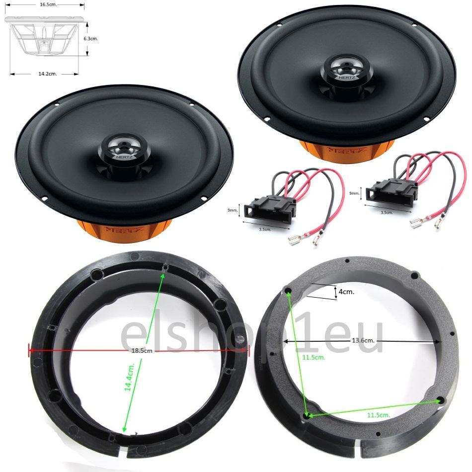 Pachet difuzoare și inele VW POLO IV 9N/9N3, HERTZ
